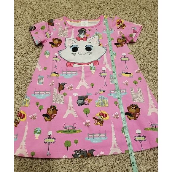 Aristocats Marie‎ Pink Dress Disney Store Girls SZ M 7/8 Cat Pocket Paris Icons - Picture 7 of 8